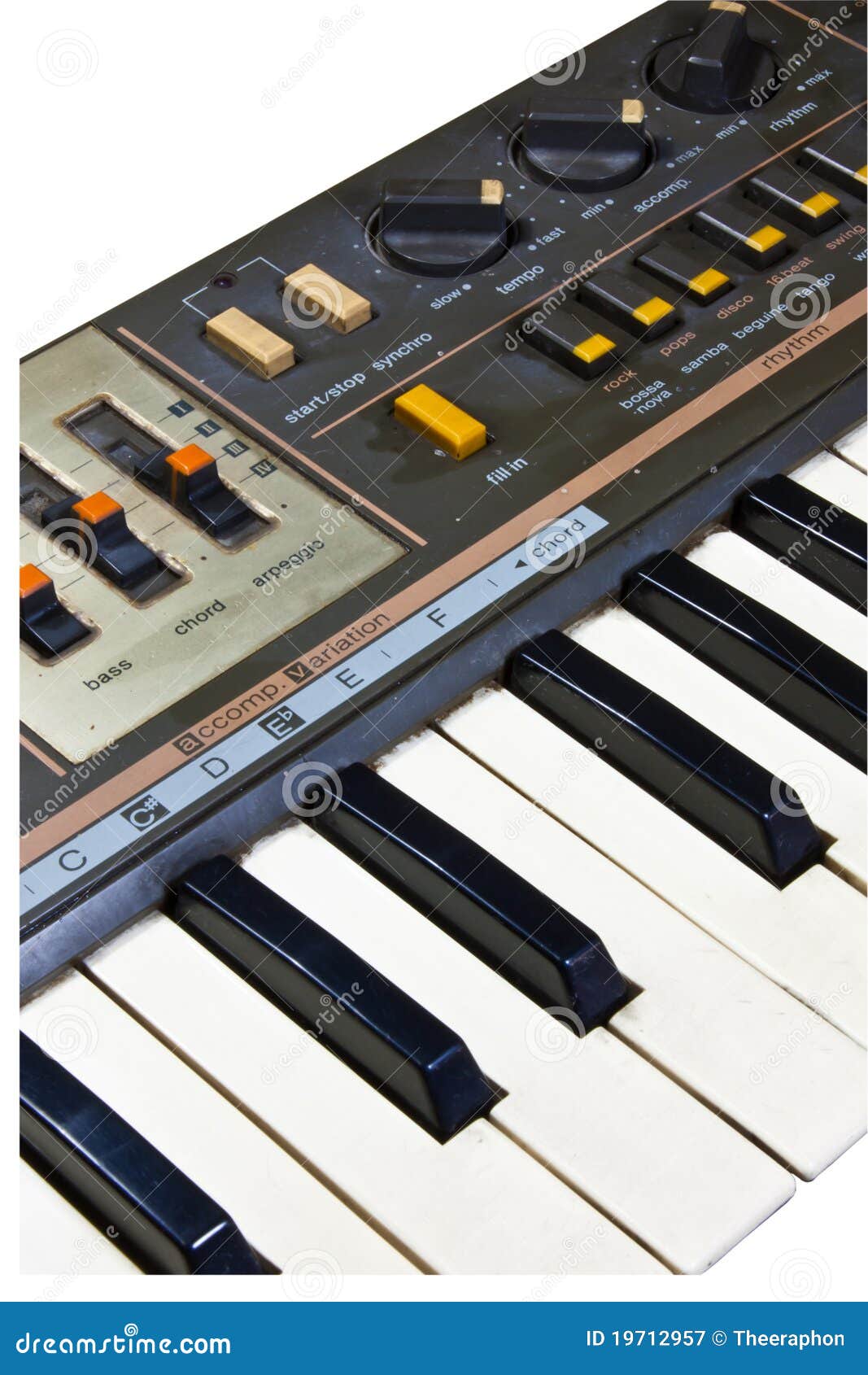 Electric piano stock image. Image of professional, harmony - 19712957