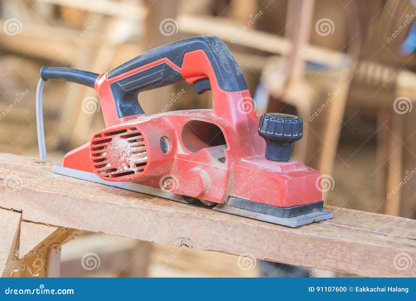 Electric Planer Placed on Wood Stock Photo Image of plane, sander