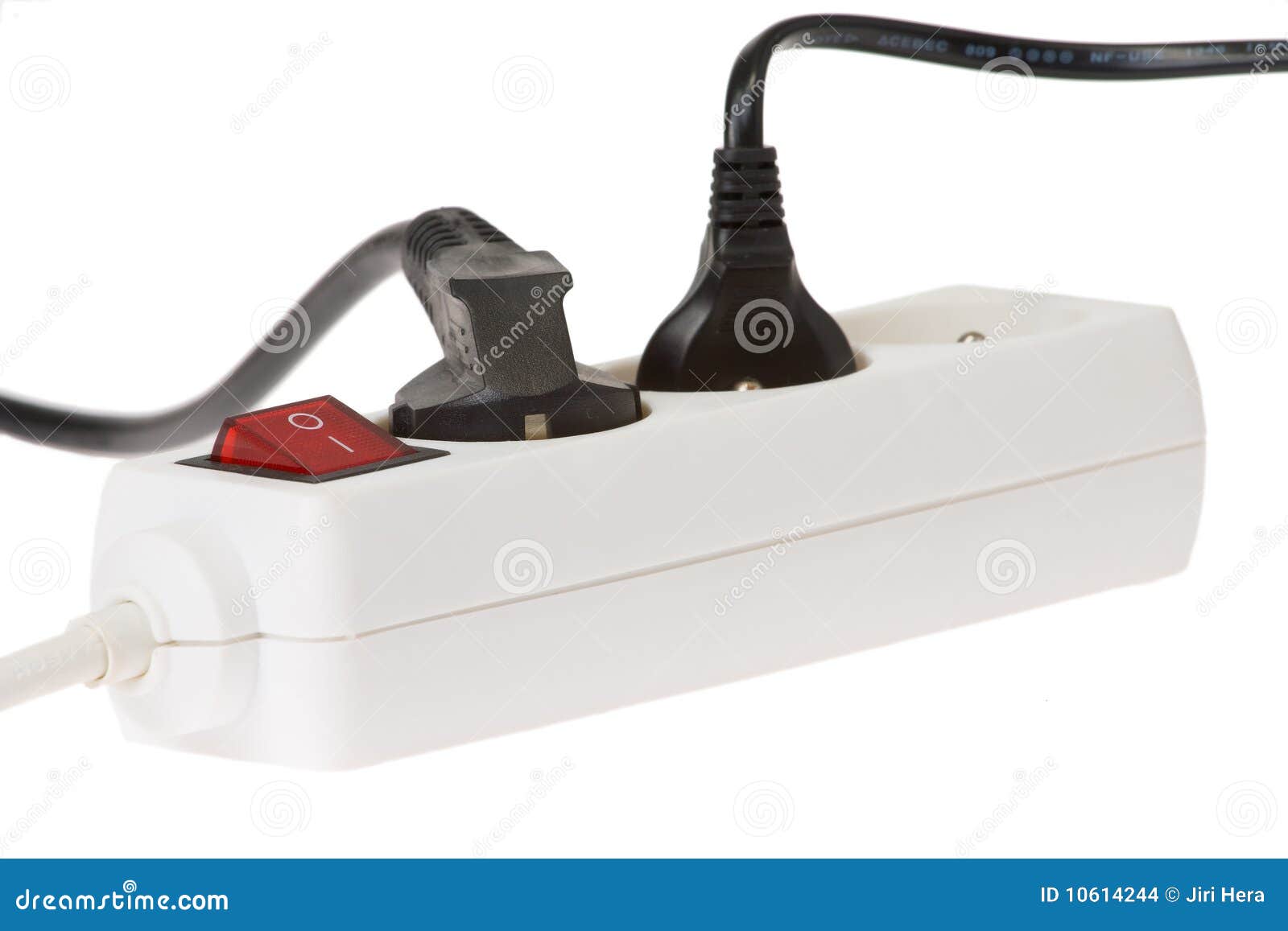 Electric Plug in Electric Extension Cable Stock Photo Image of