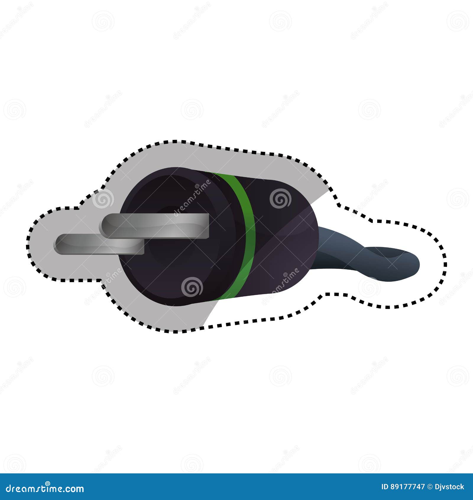 Electric plug energy stock illustration. Illustration of powerful 89177747