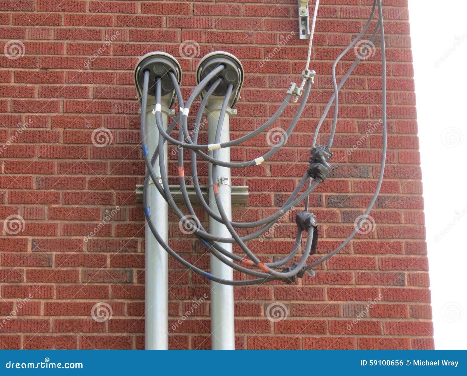 Electric Power Weather Head Stock Photo Image of lines, hook 59100656