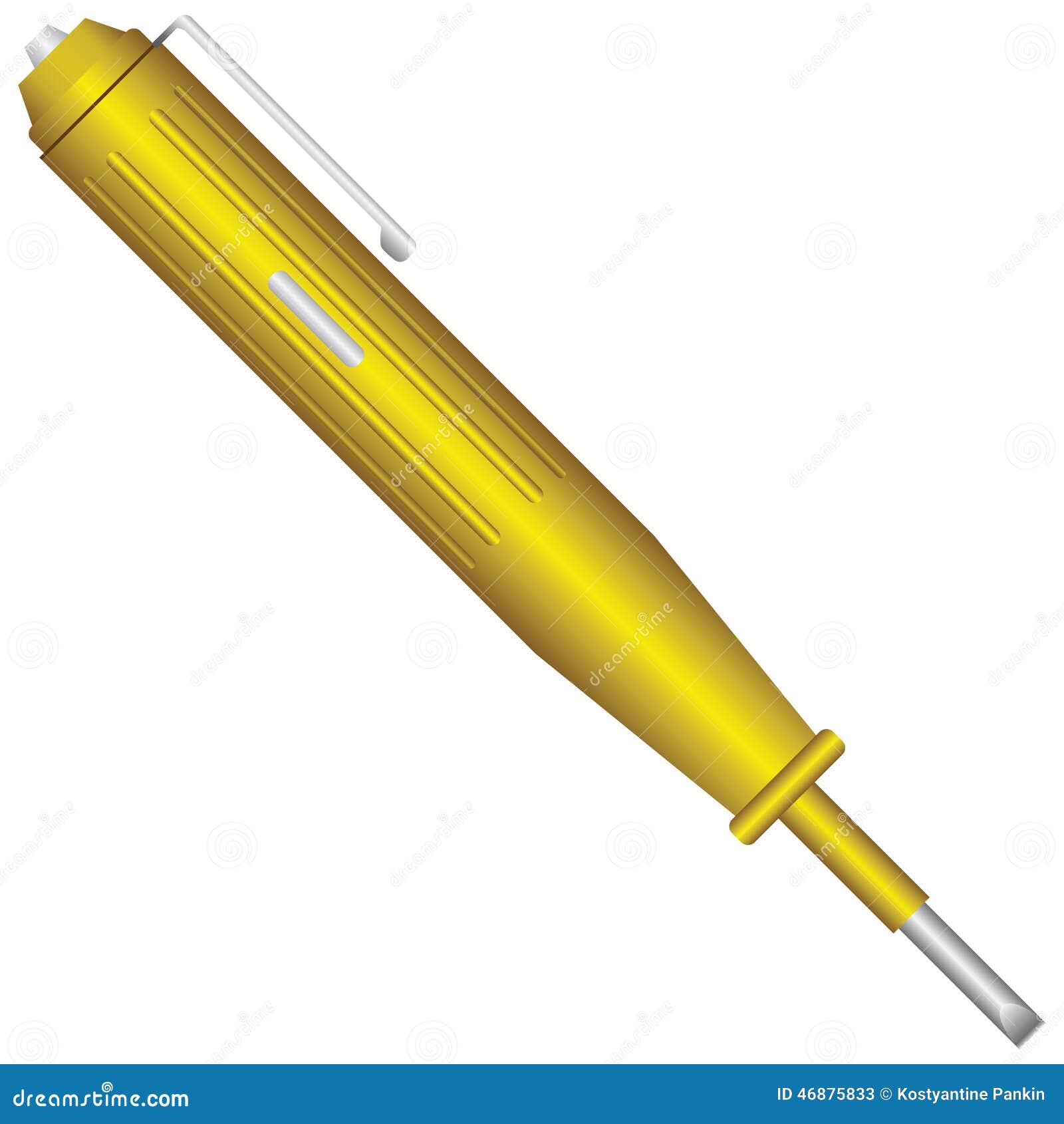 Electric probe stock vector. Illustration of test, power 46875833