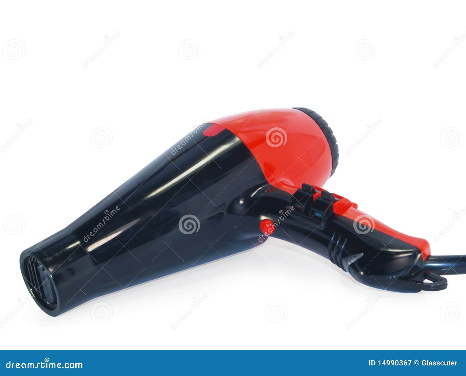 Electric Professional Hair Dryer. Stock Image Image of black