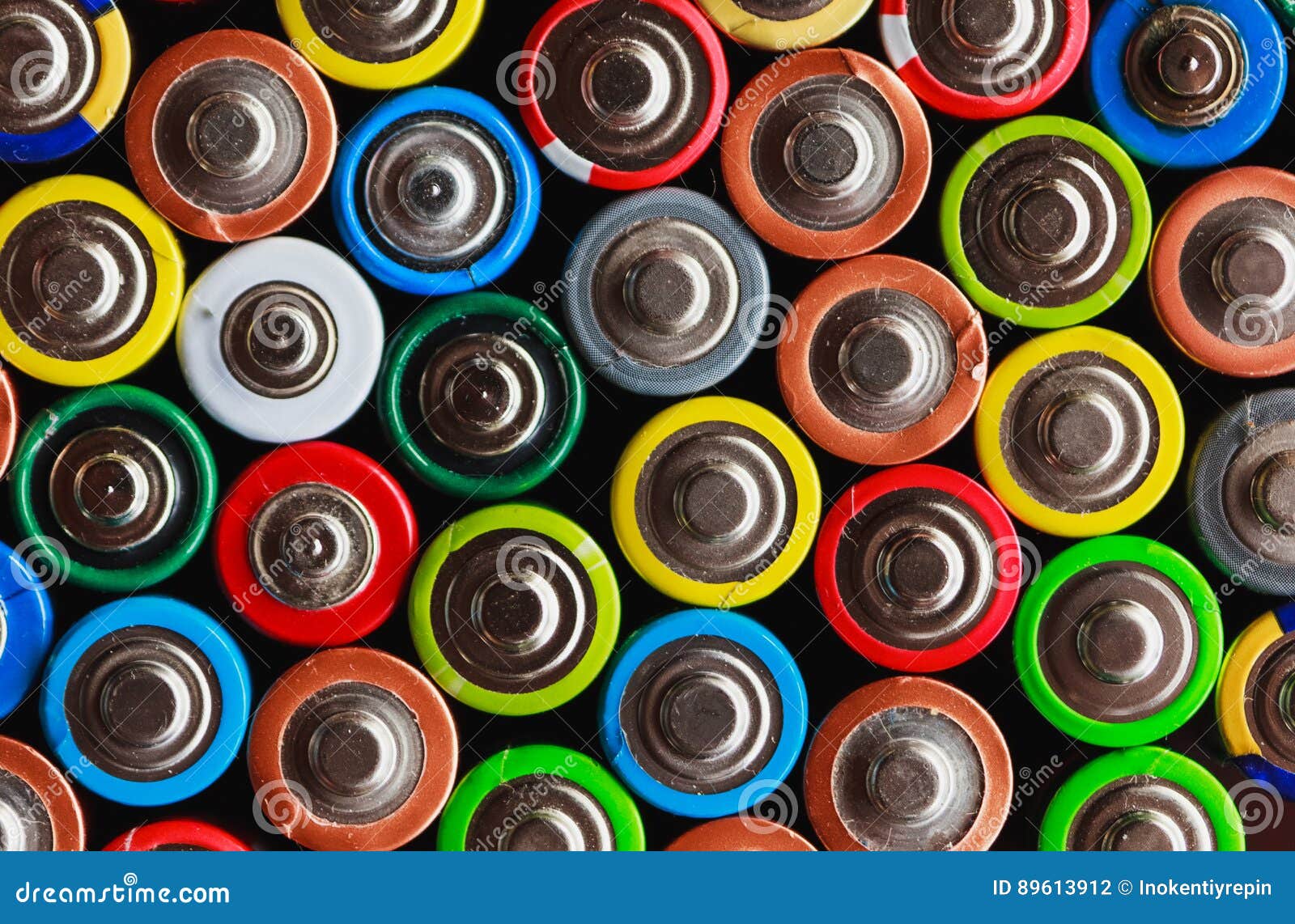 Electric Rainbow from Batteries Stock Photo Image of horizontal