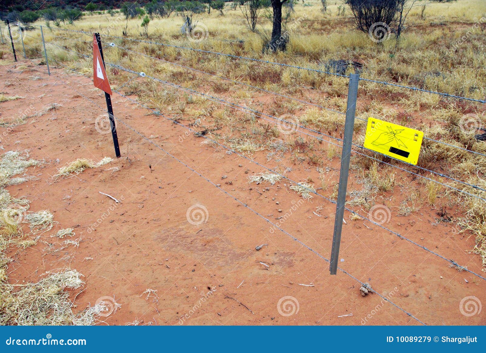Electric Ring Fence, Australia Stock Image Image of fence, australia