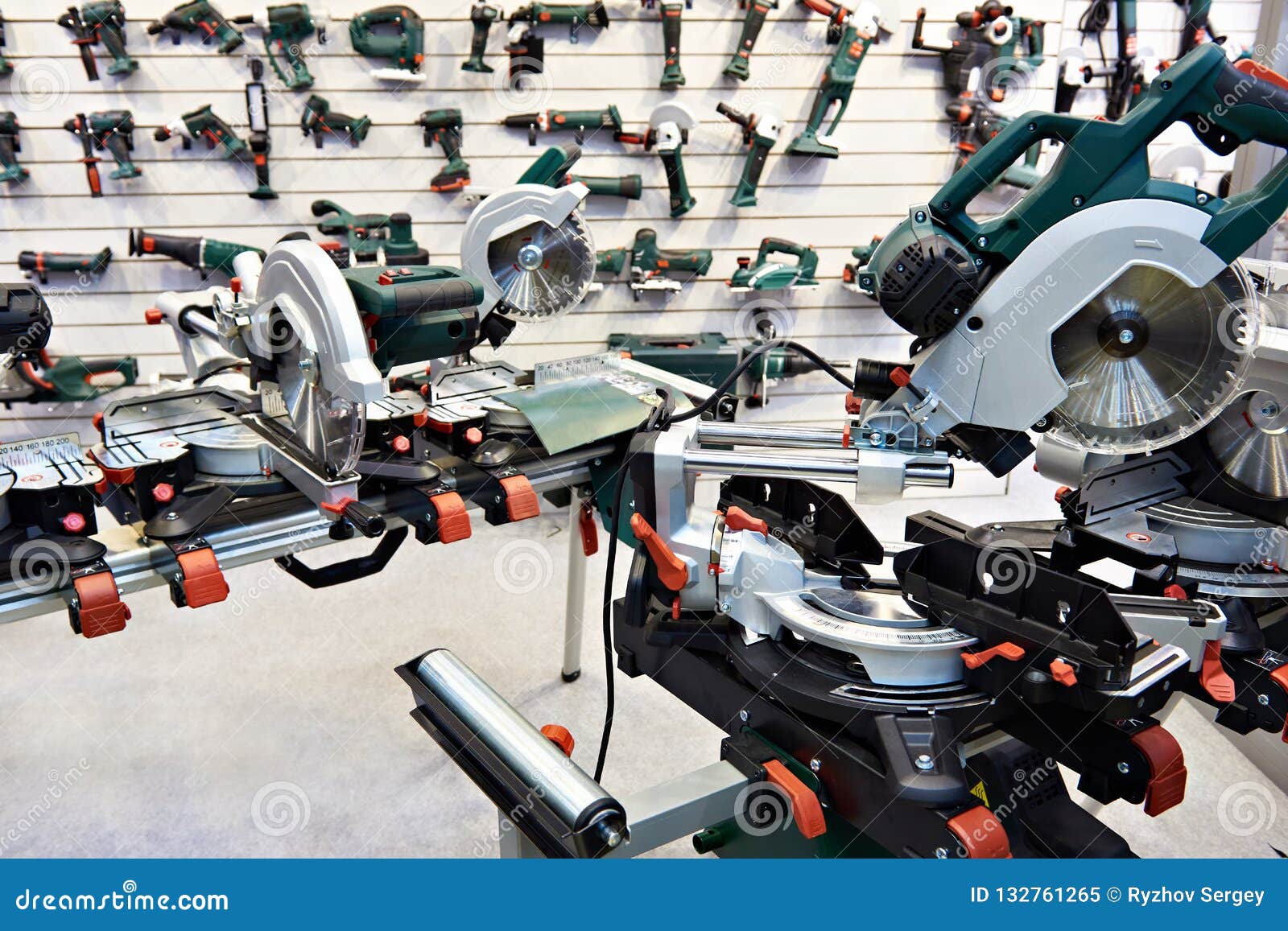 Electric Saws in Tool Store Stock Image Image of hobby, retail 132761265