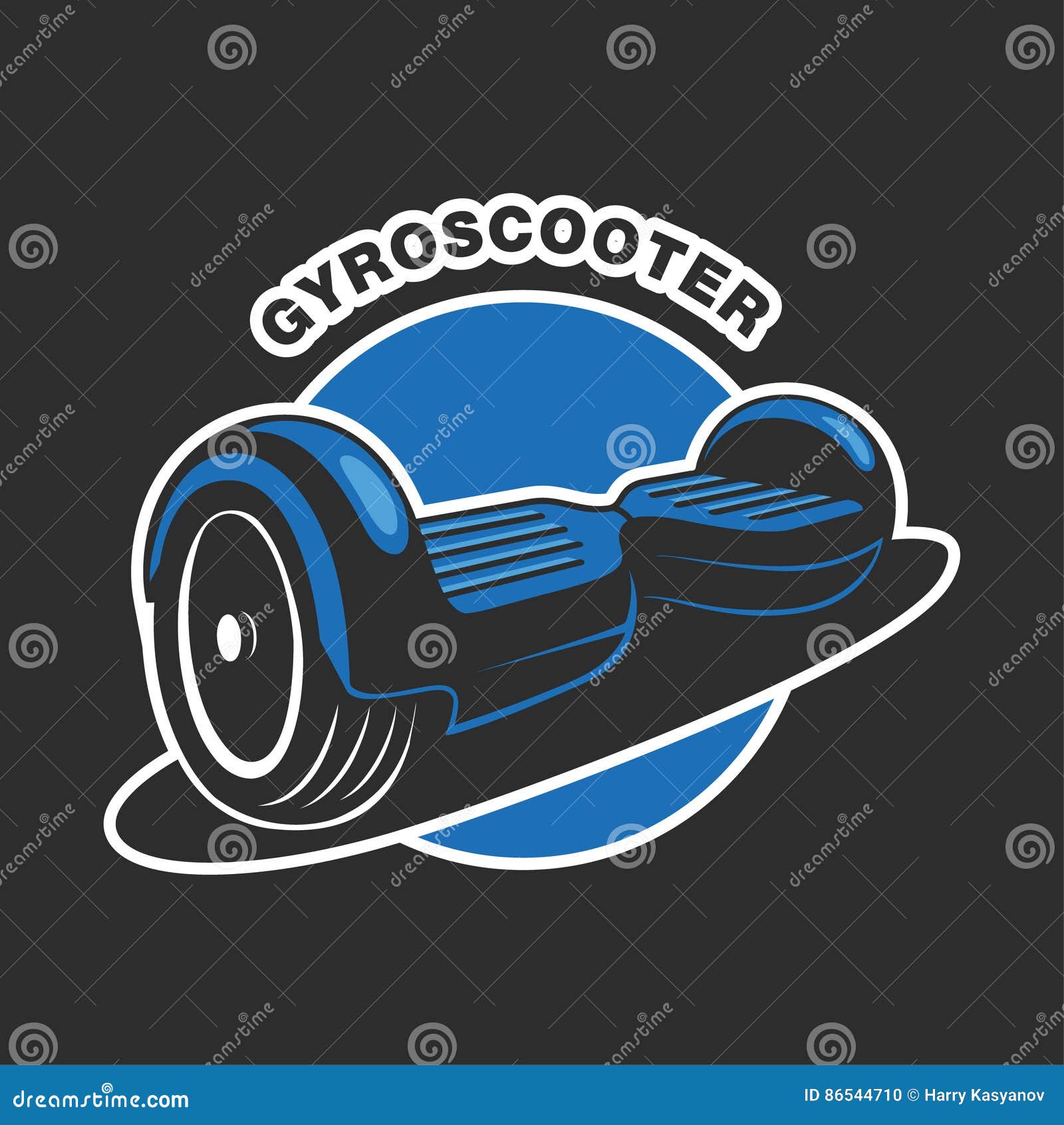 Electric scooter logo stock illustration. Illustration of foot 86544710