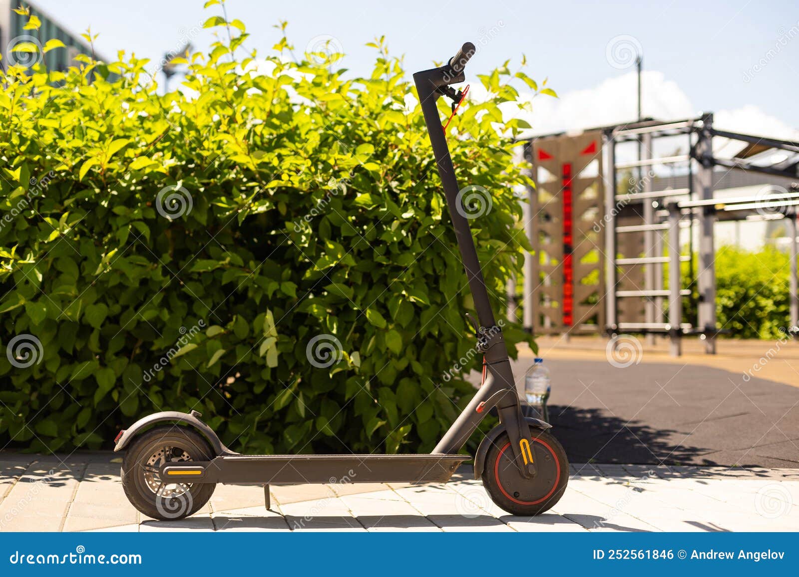 Electric Scooter on the Road Stock Photo Image of speed, legs 252561846