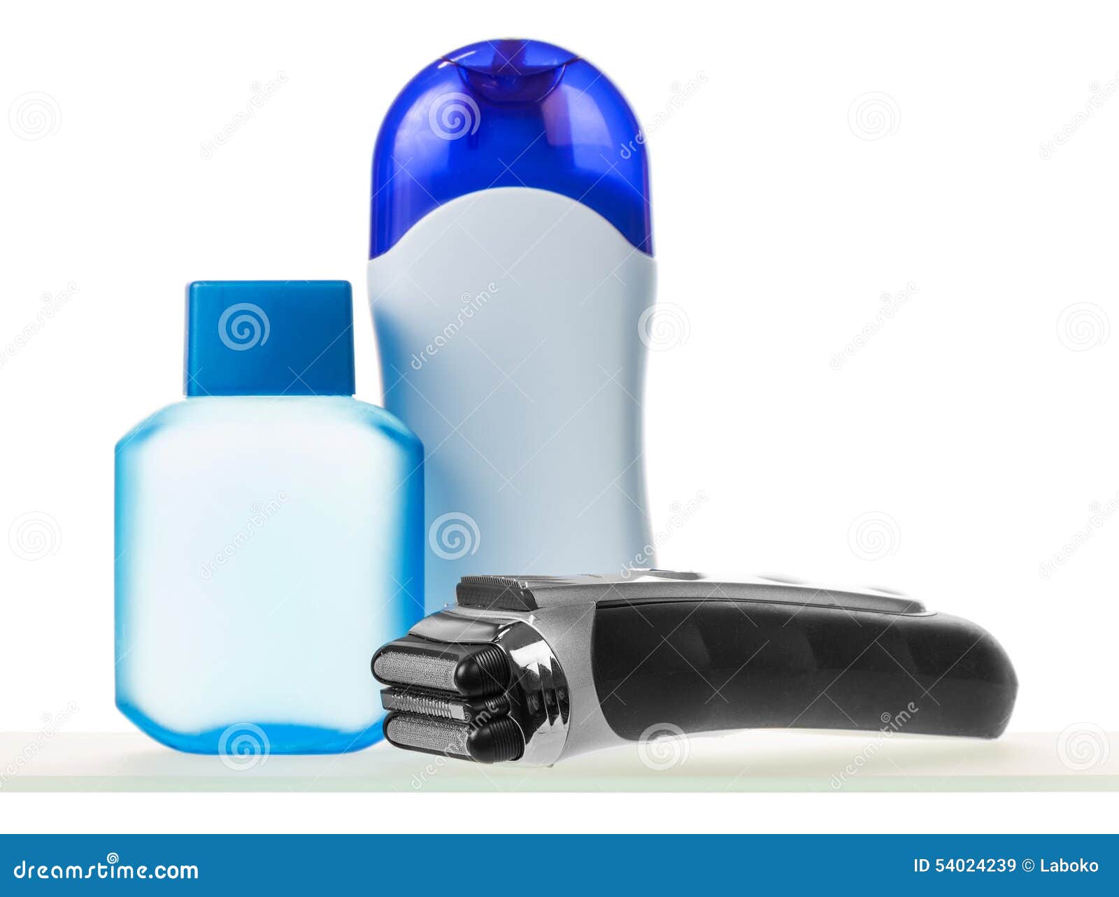 Electric Shaver and Lotion with Deodorant Stock Image Image of male, hair 54024239
