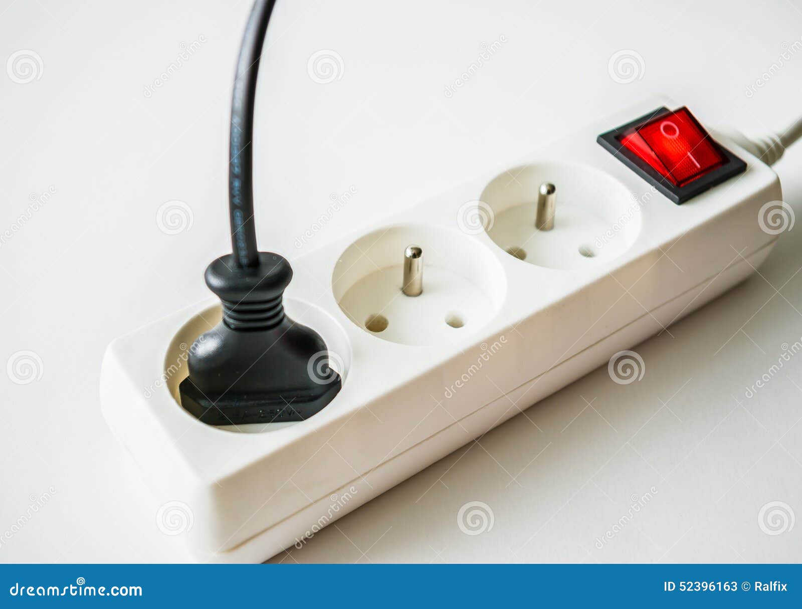 Electric splitter stock image. Image of splitter, button 52396163