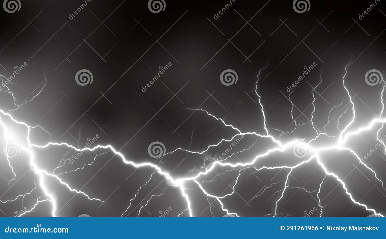 Electric Storm in Black and White. Stock Photo - Image of design
