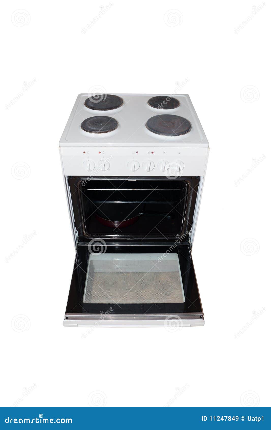 Electric stove stock image. Image of kitchen, oven, open 11247849