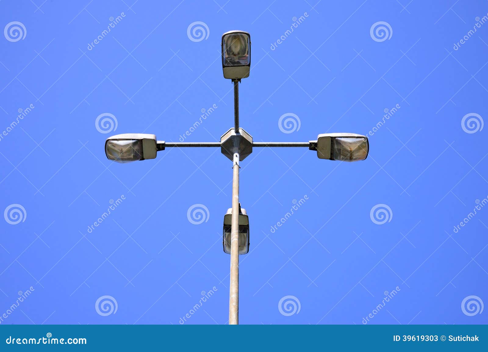Electric street lamp stock image. Image of tower, light 39619303