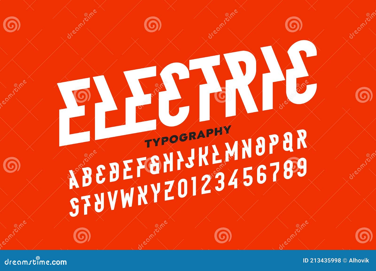 Electric style font stock vector. Illustration of electric 213435998