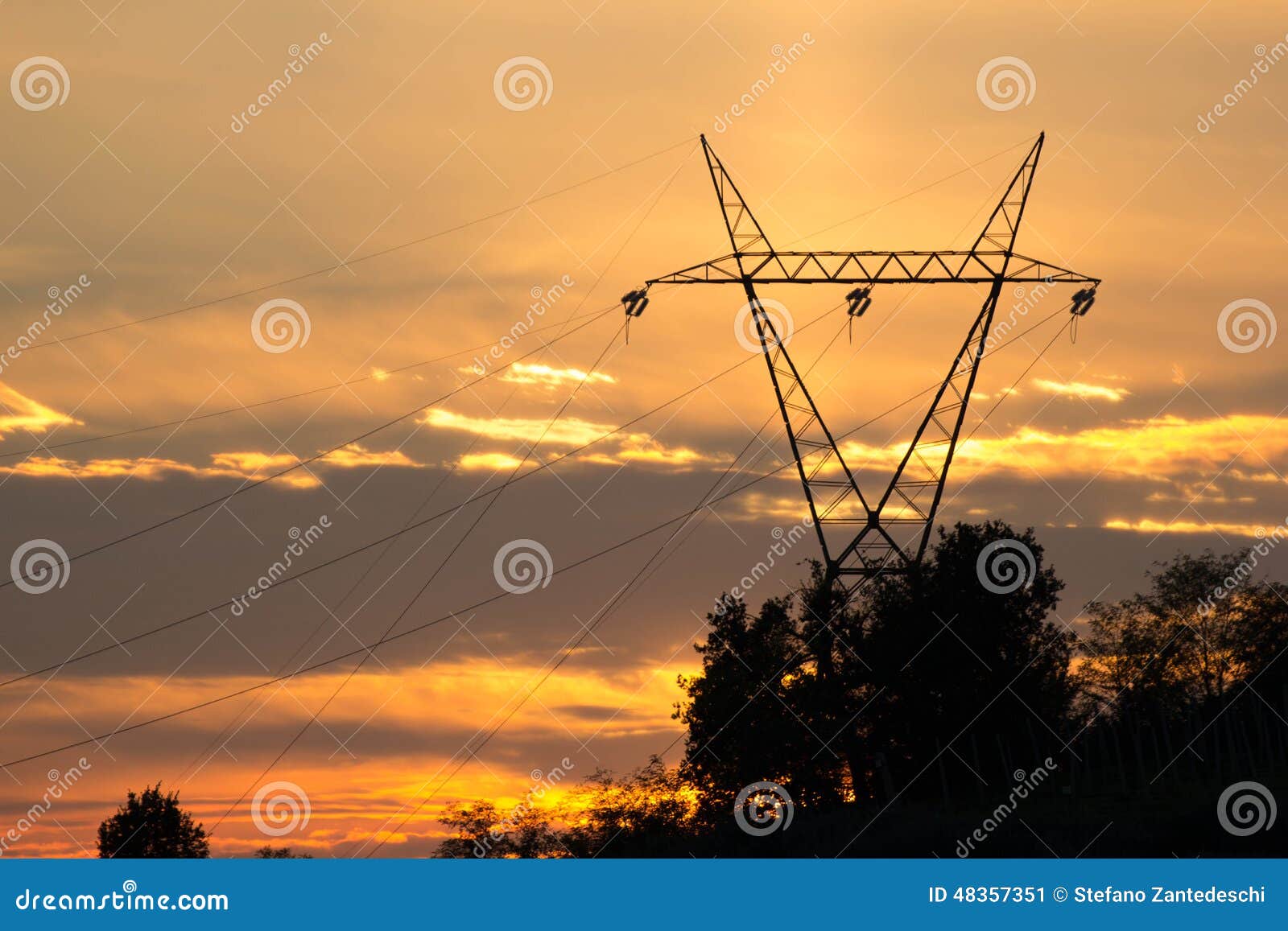 Electric sunset stock image. Image of spettacular, front 48357351