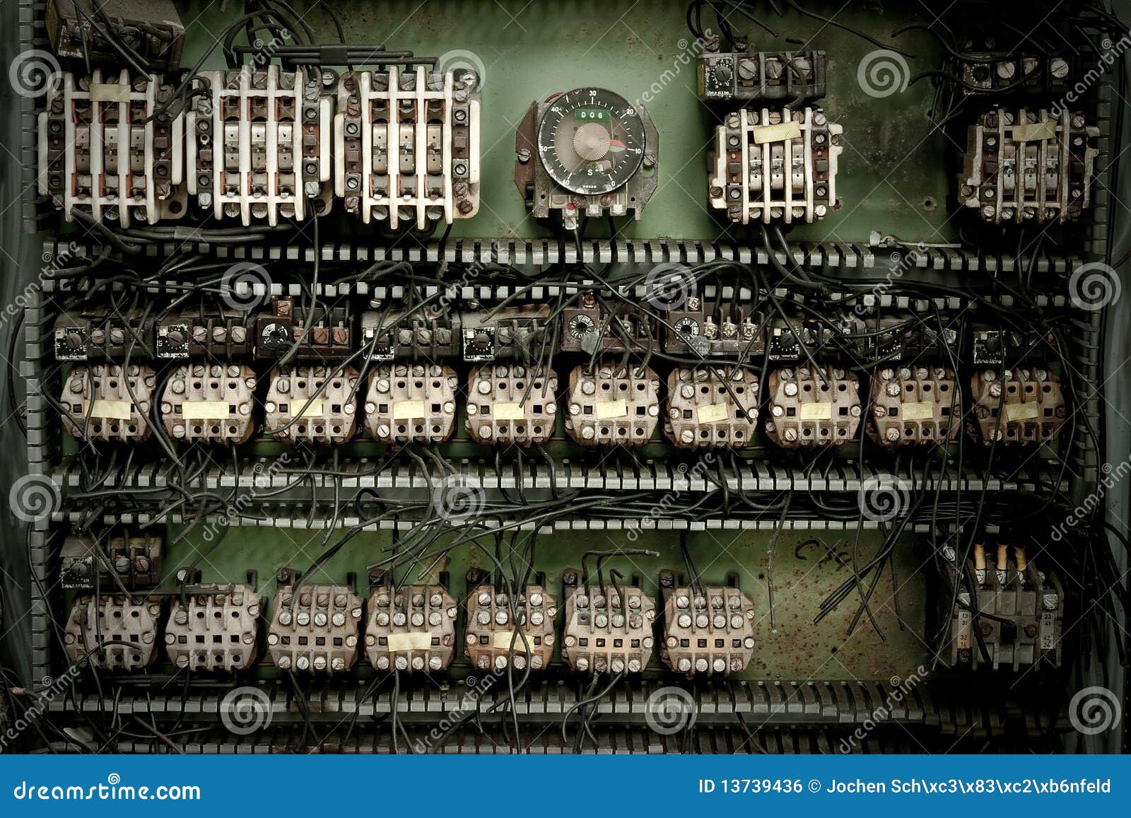 Electric switch box stock photo. Image of current, damaged 13739436