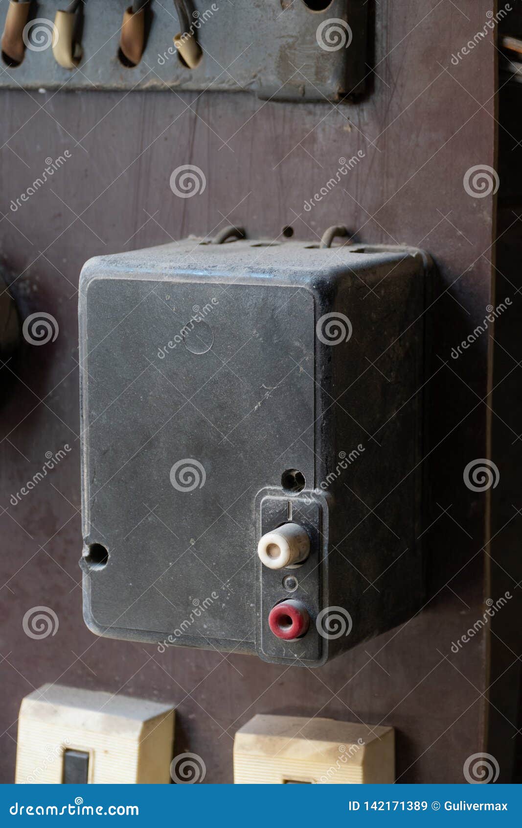 Vintage 3 Phase Batch Switch Stock Image Image of electricity, switch