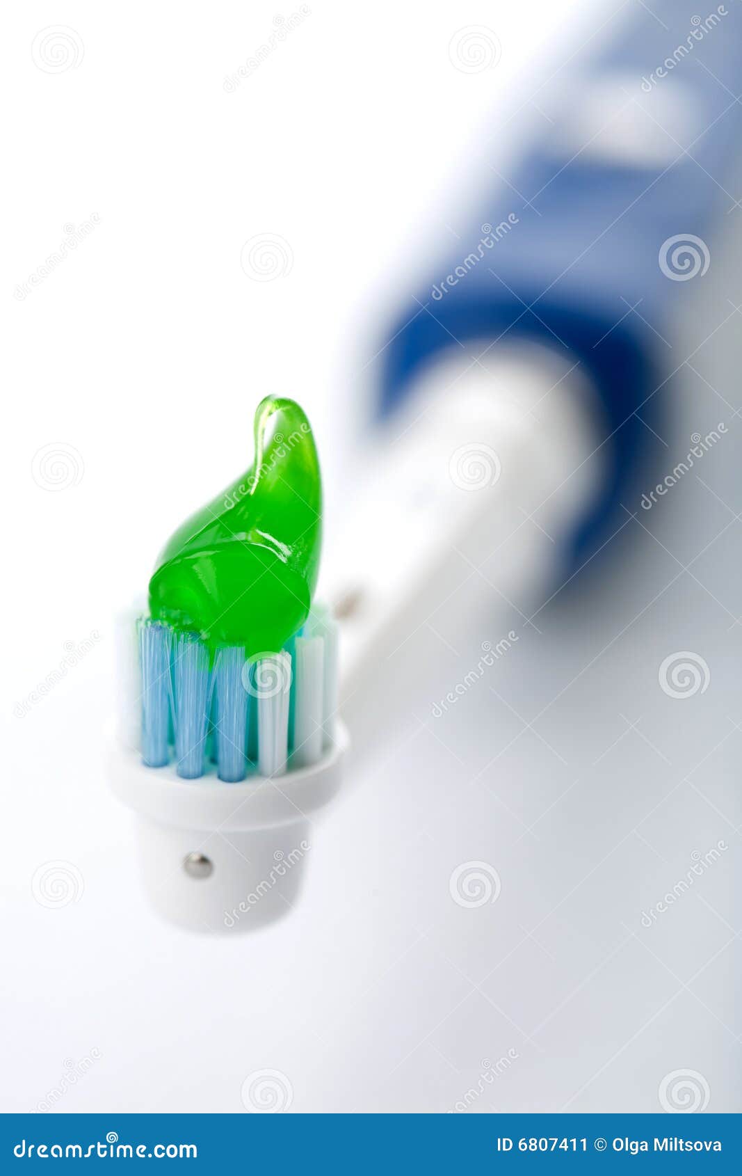 Electric Toothbrush with Toothpaste Stock Image Image of common, electric 6807411