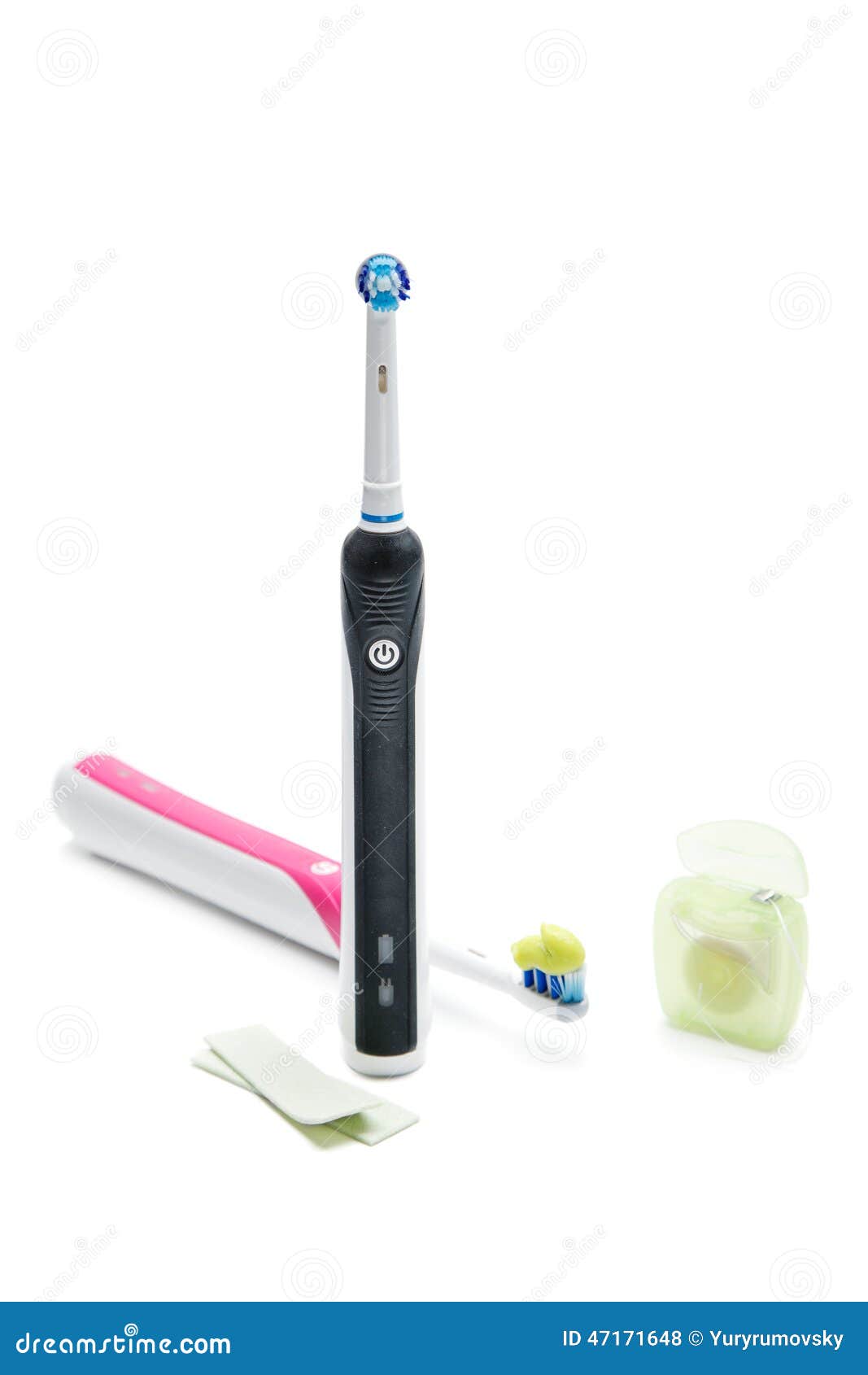 Electric Toothbrushes and Dental Floss Stock Photo Image of oral