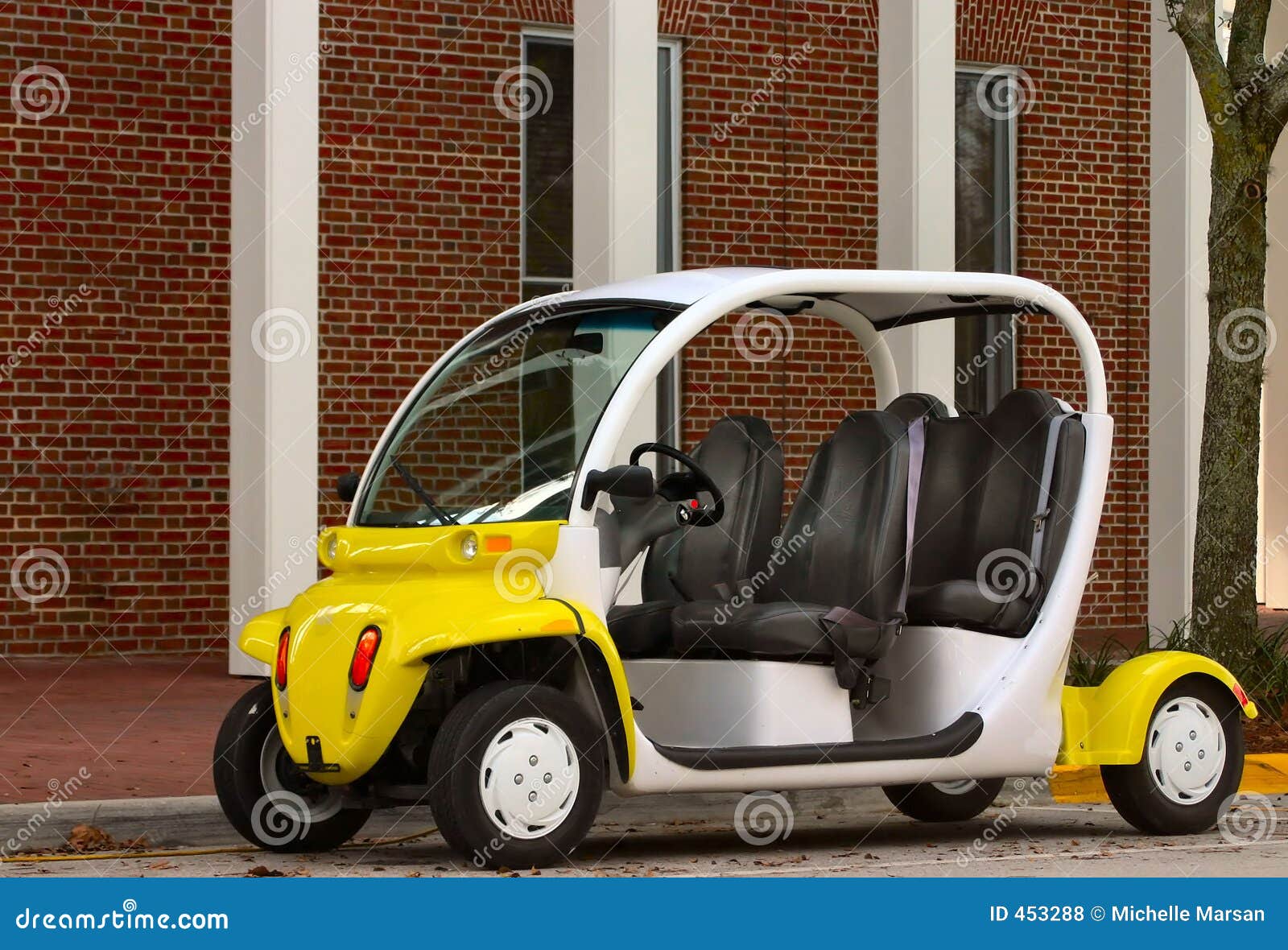 Electric vehicle stock photo. Image of economical, neighborhood 453288