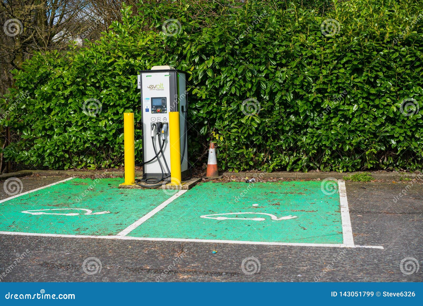 Electric Vehicle Charging Point, Scotland Editorial Stock Image Image