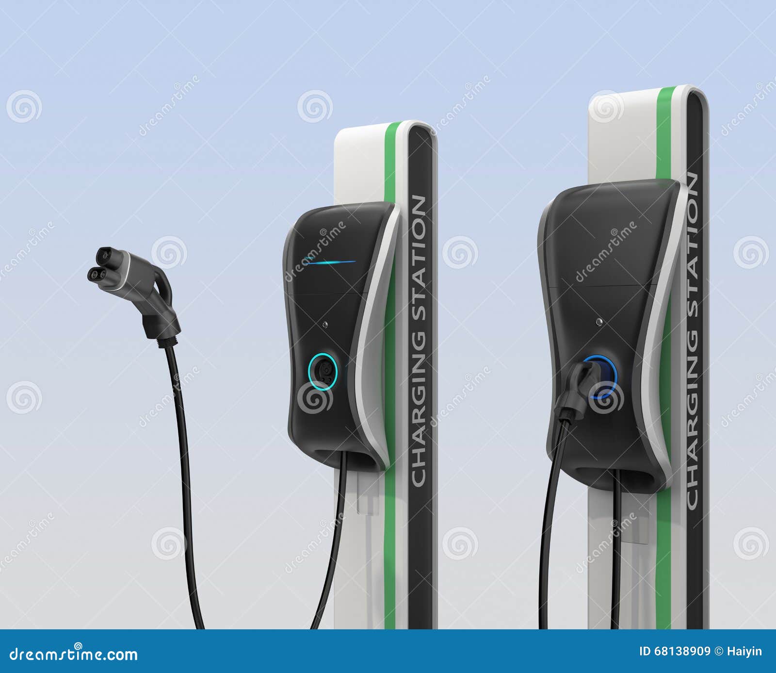 electric vehicle charging station in public space