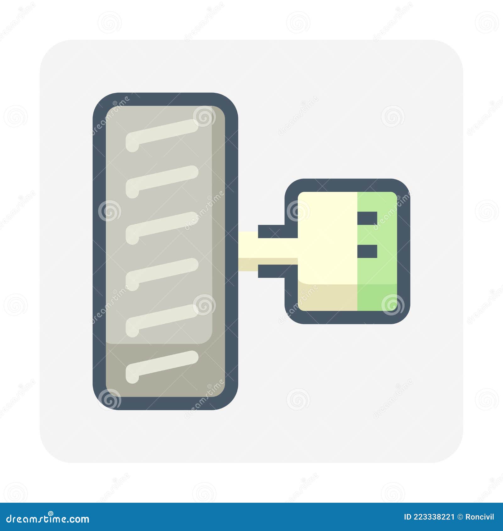 electric vehicle (ev) part  icon , 48x48 pixel.