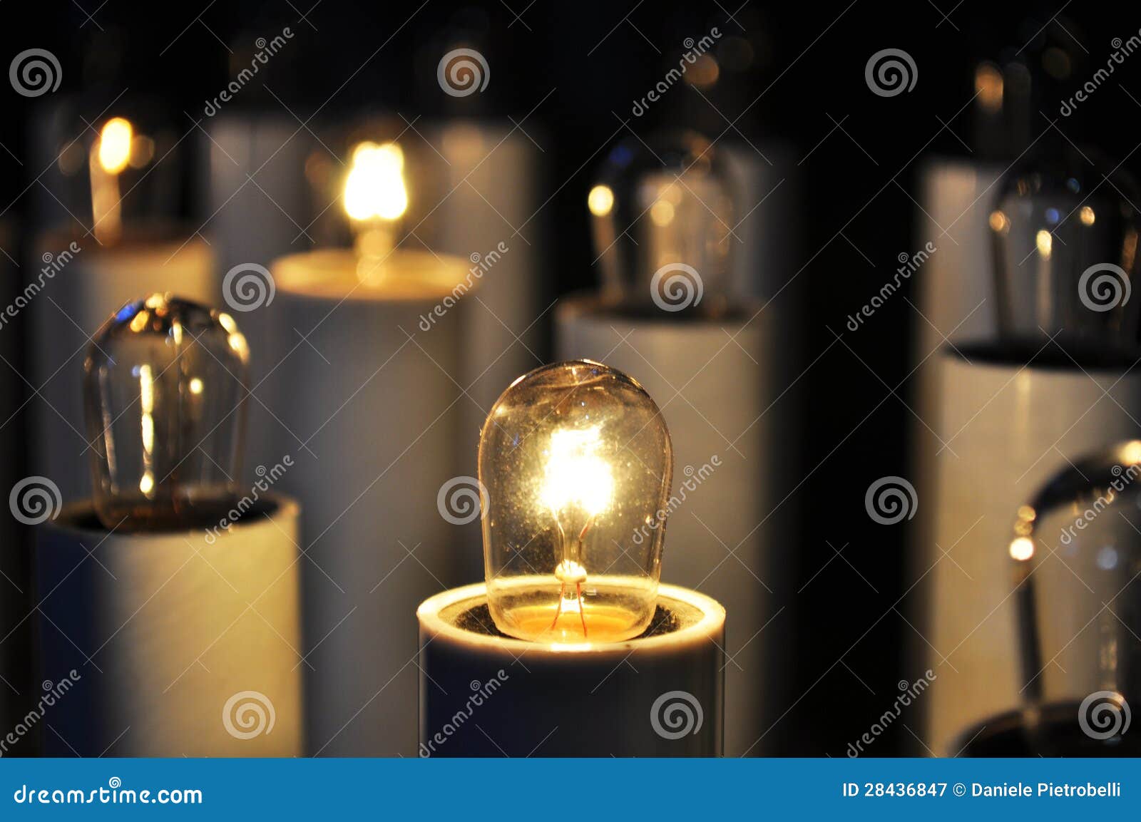 Electric votive candles stock image. Image of illumination 28436847
