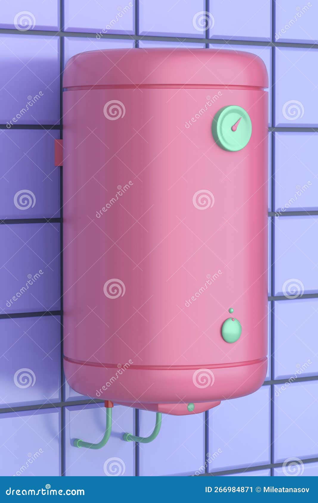 Electric water heater stock illustration. Illustration of bathroom