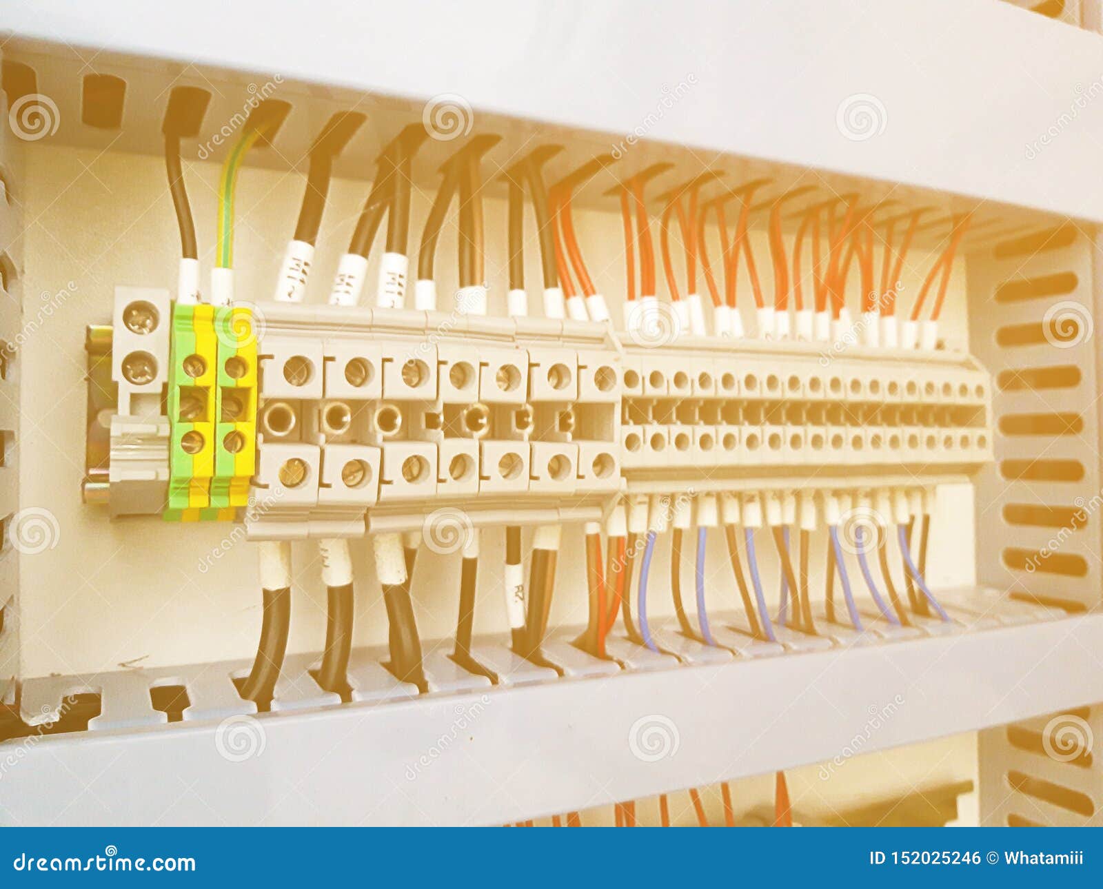 Electric Wire Jump Connector Control Box Stock Photo Image of