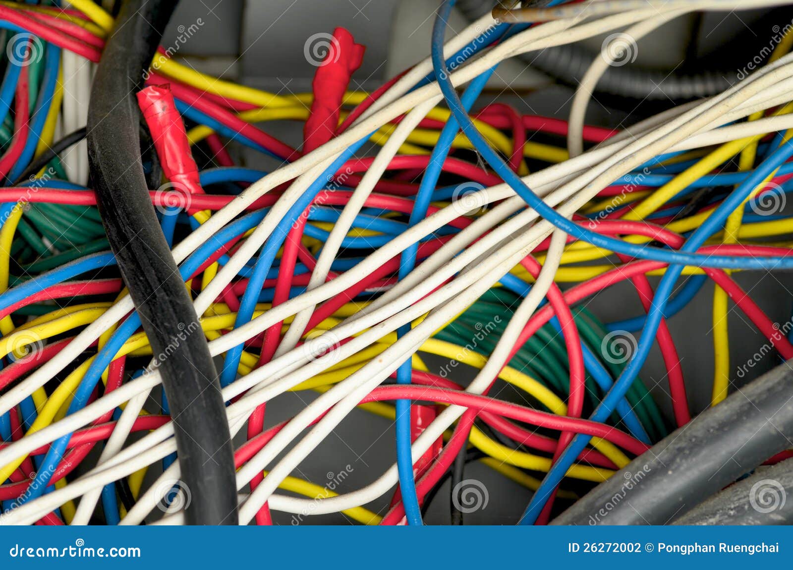 Electric Wiring stock photo. Image of good, broken, electricity - 26272002