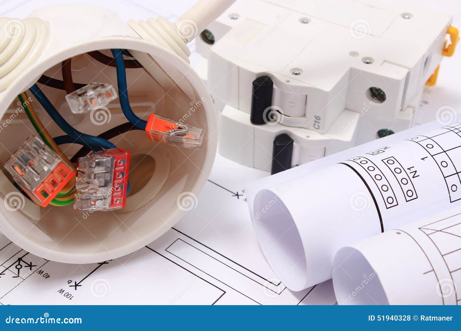 Home Keys And Small House Under Construction On Electrical Drawings Stock  Photo - Download Image Now - iStock