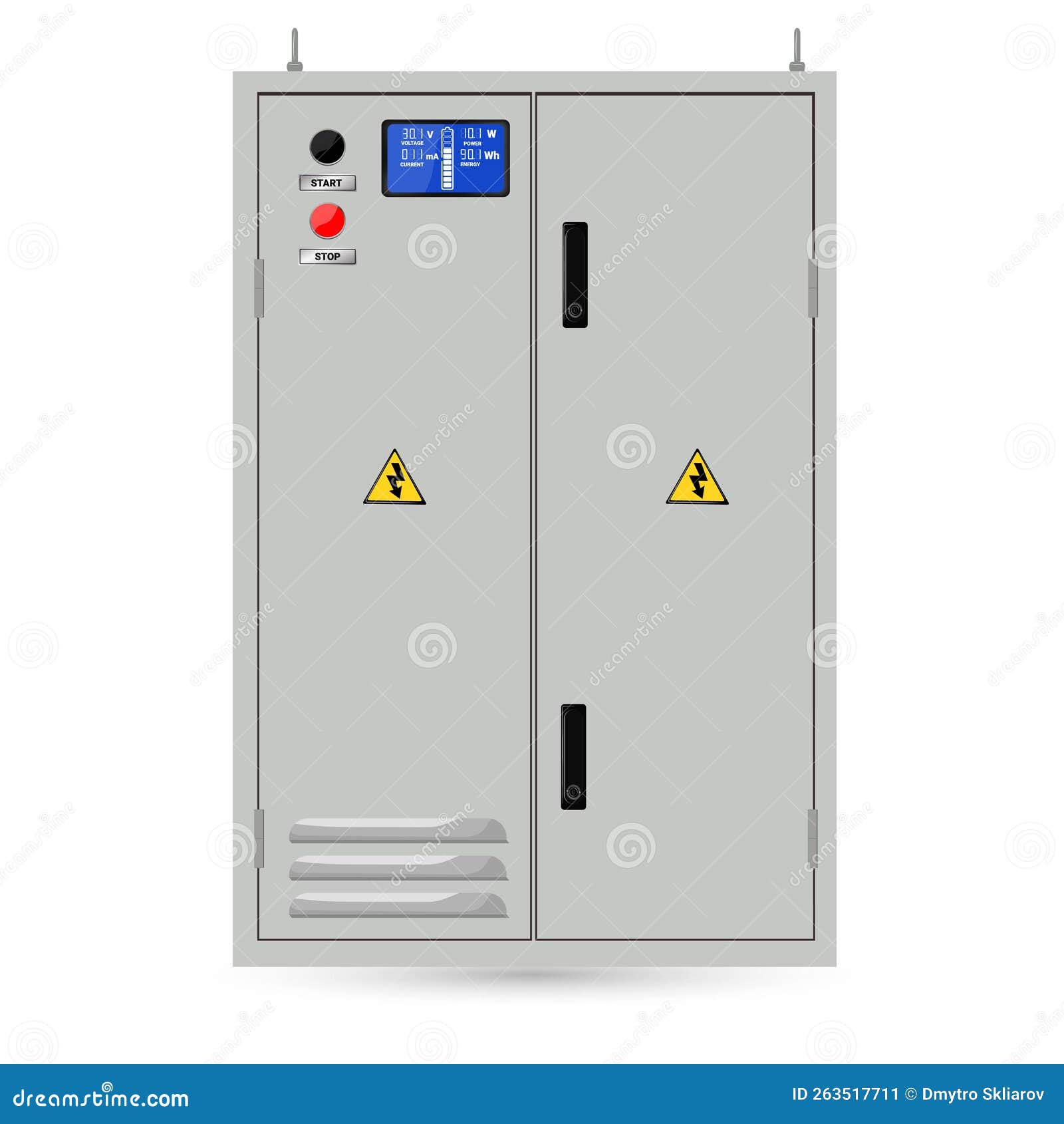 Electrical Box, Industrial Electrical Control Panel. Liquid Crystal