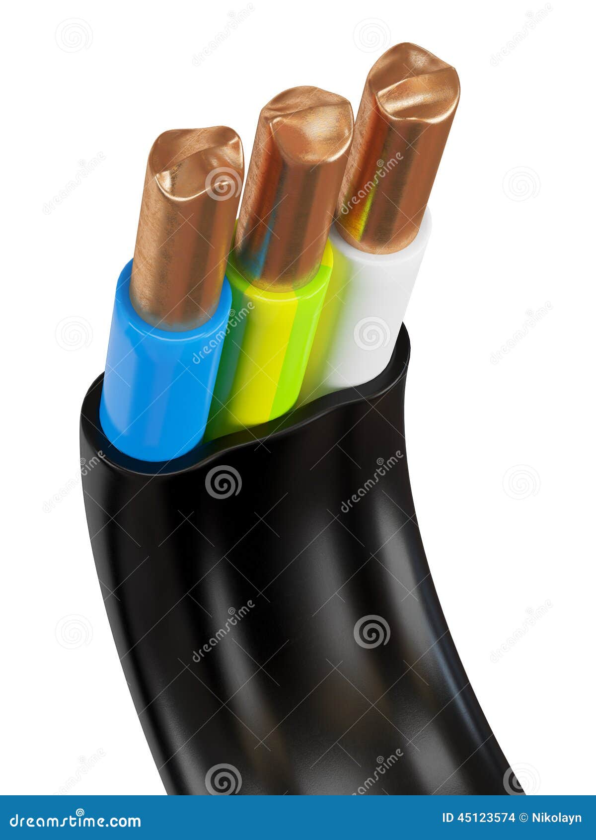Electrical cable wires stock photo. Image of closeup 45123574