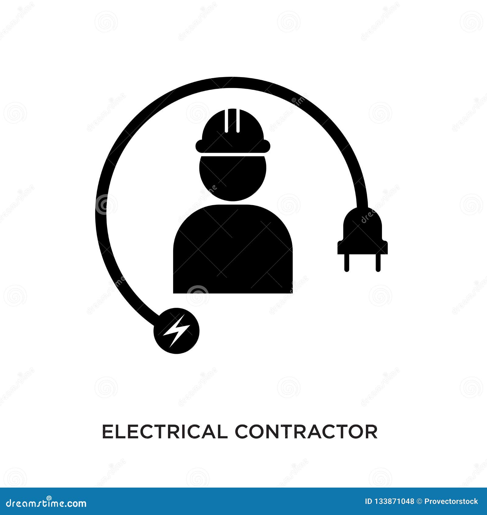 Electrical contractor logo stock vector. Illustration of logos 133871048