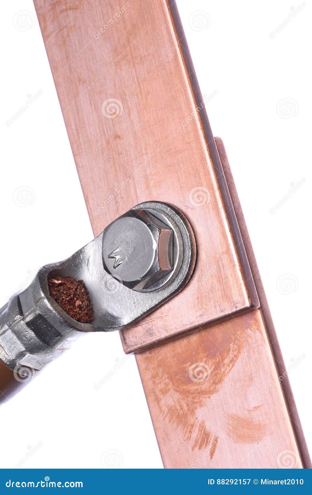 Electrical copper bus stock image. Image of background 88292157