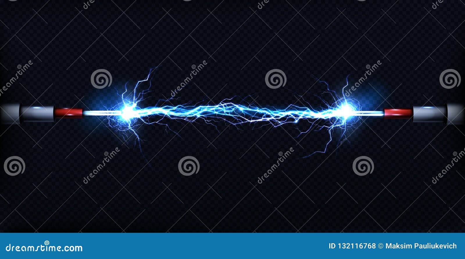 electrical discharge between power cables 