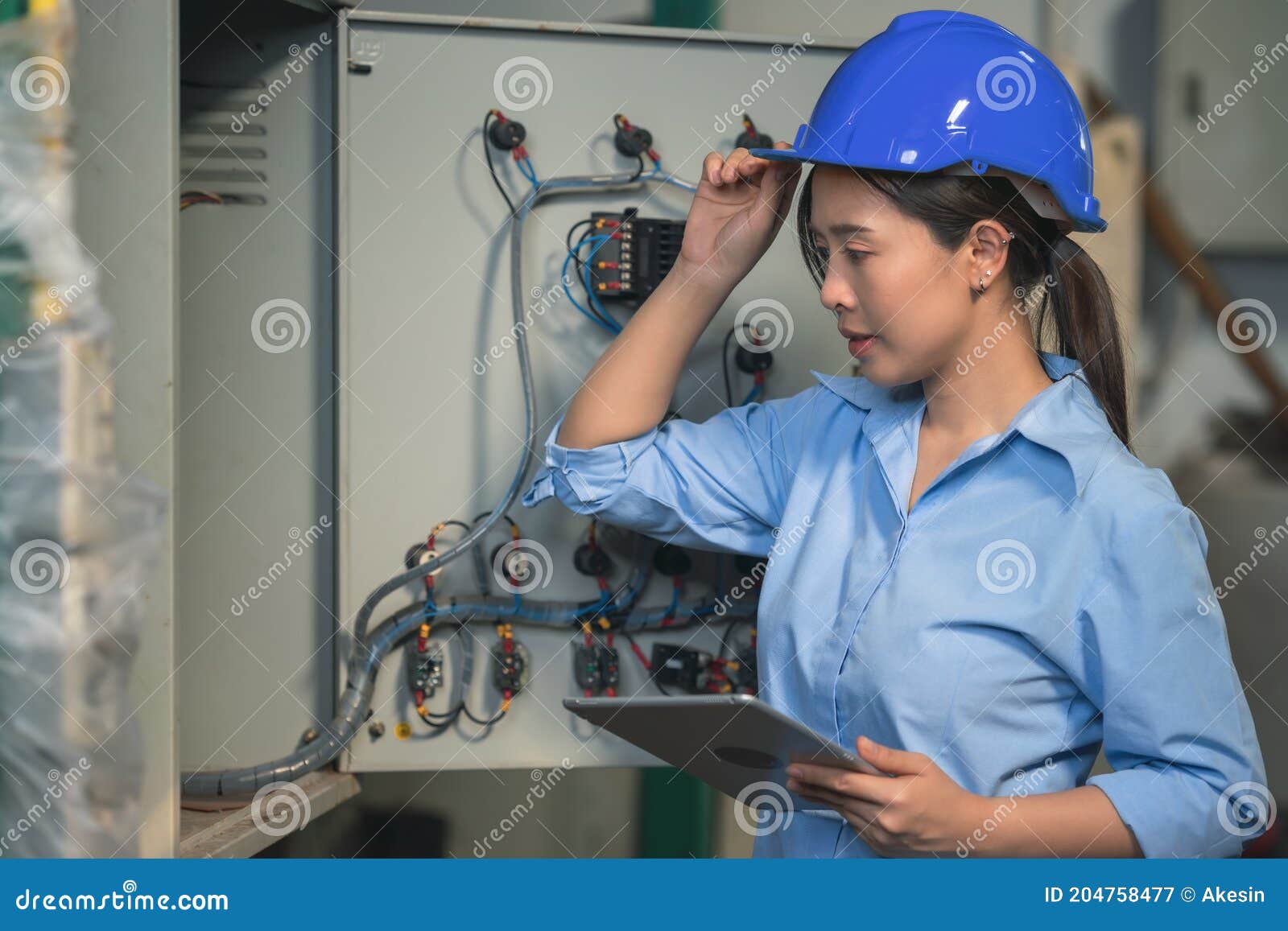 Electrical Engineer Checking and Maintenance Electric Control