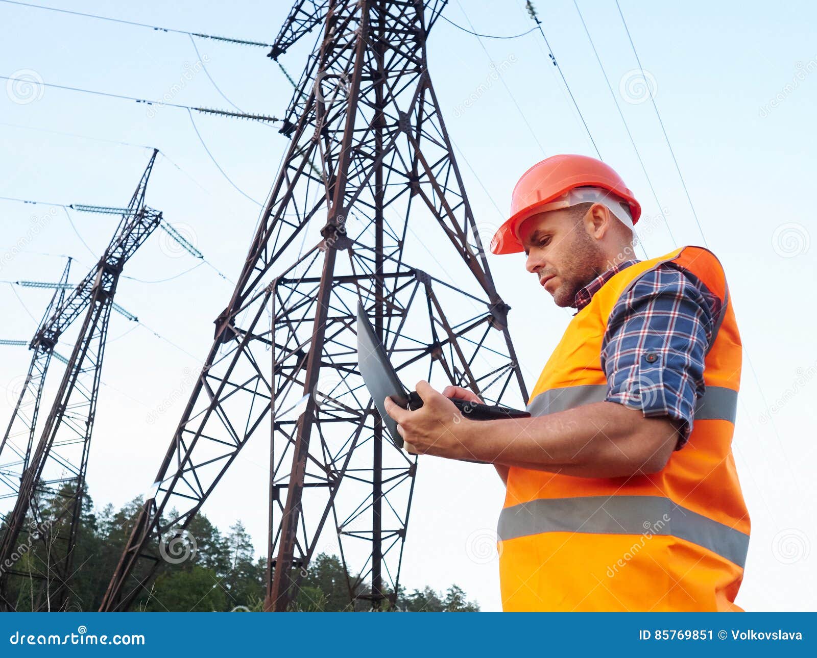 Electrical Engineer Working. Stock Image Image of computer