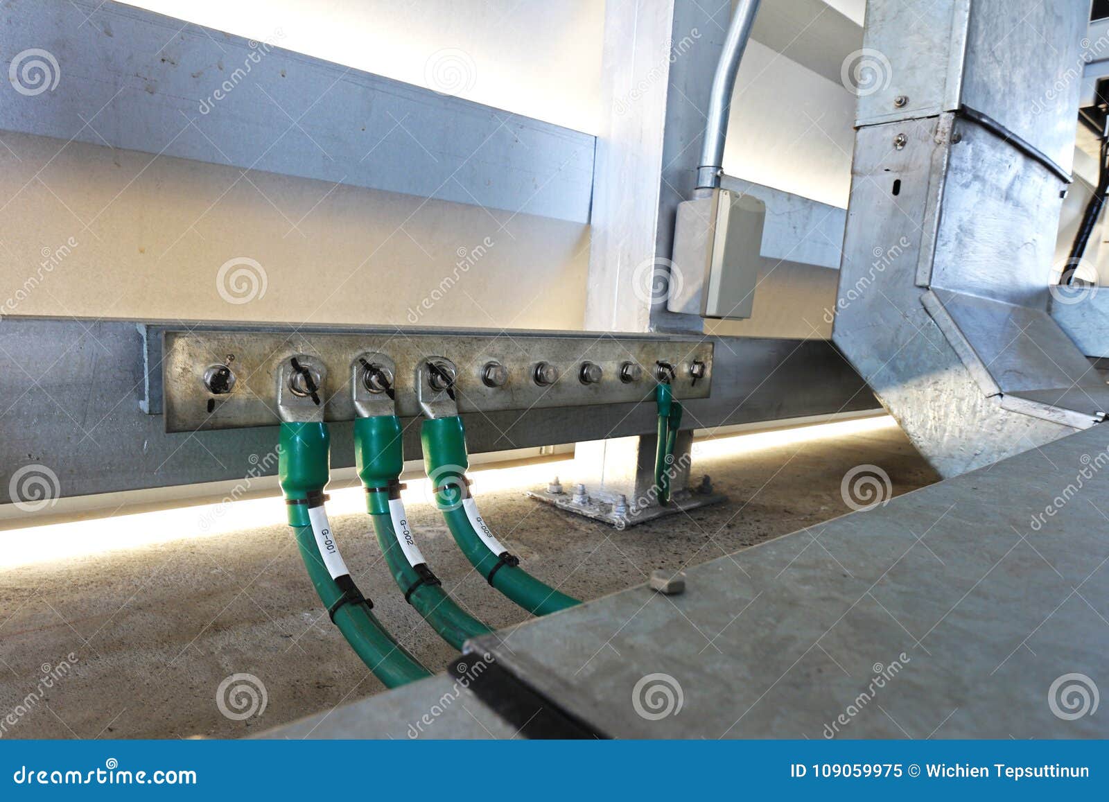 Electrical Ground Station in the Electrical Room Stock Image Image of