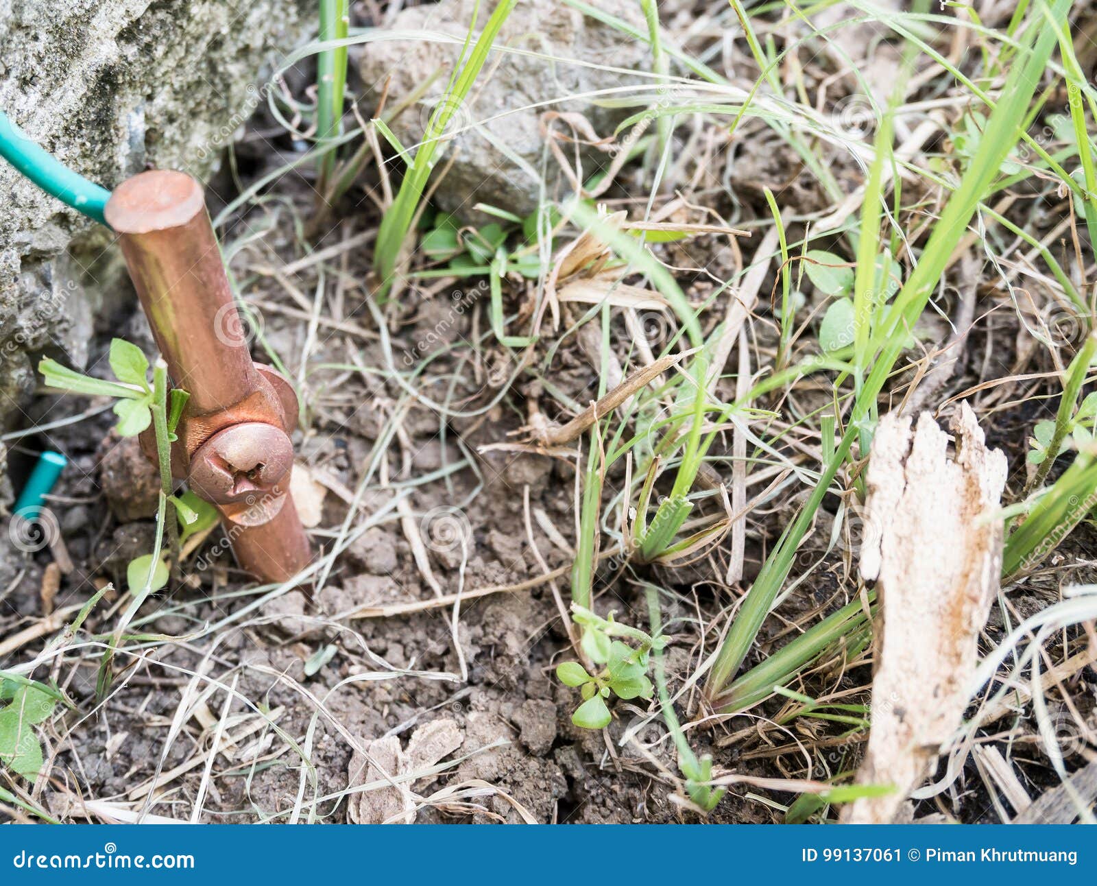Electrical ground wires stock image. Image of copper 99137061