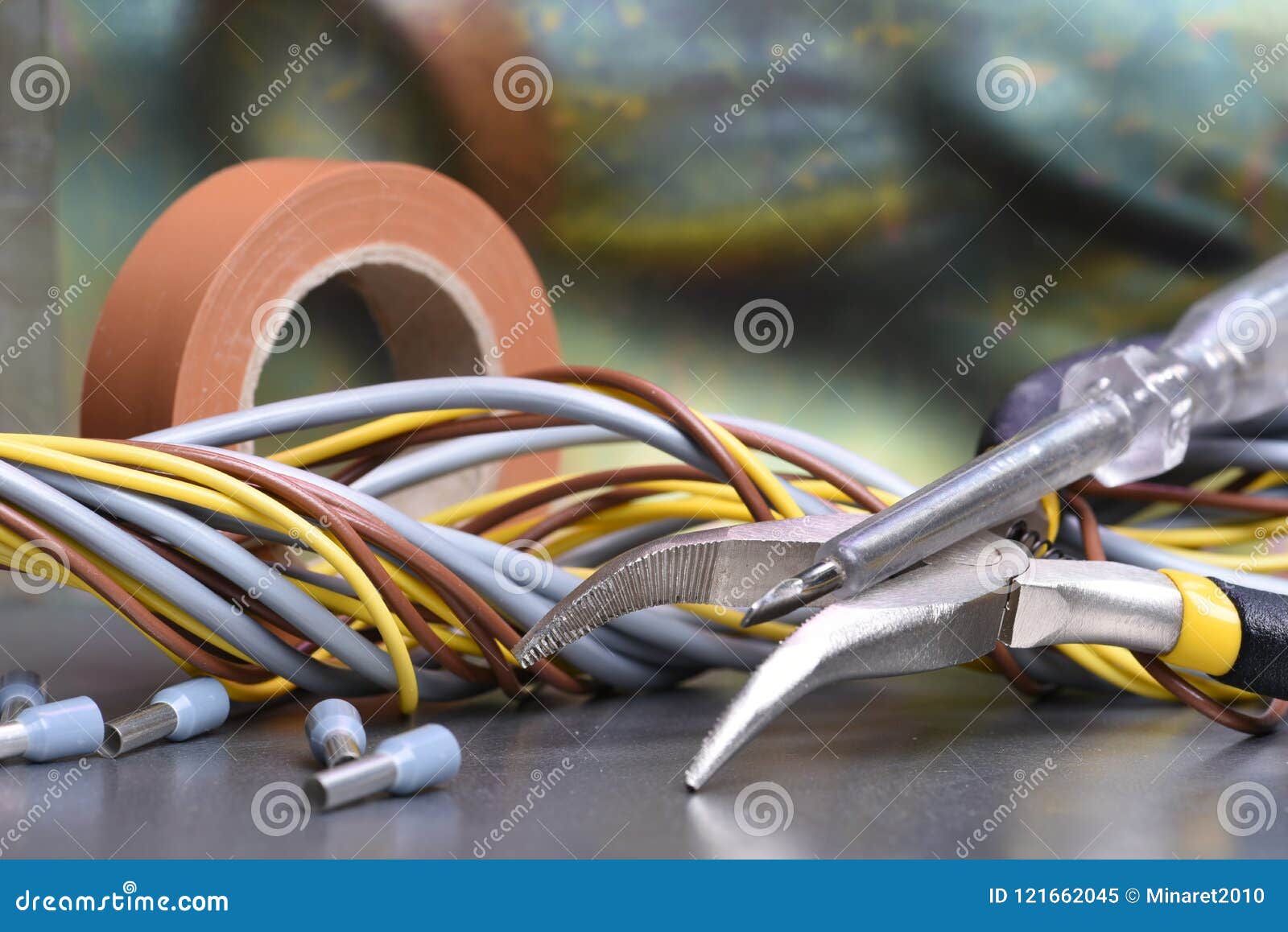 Electrical Hand Tools and Accessories Stock Image Image of device