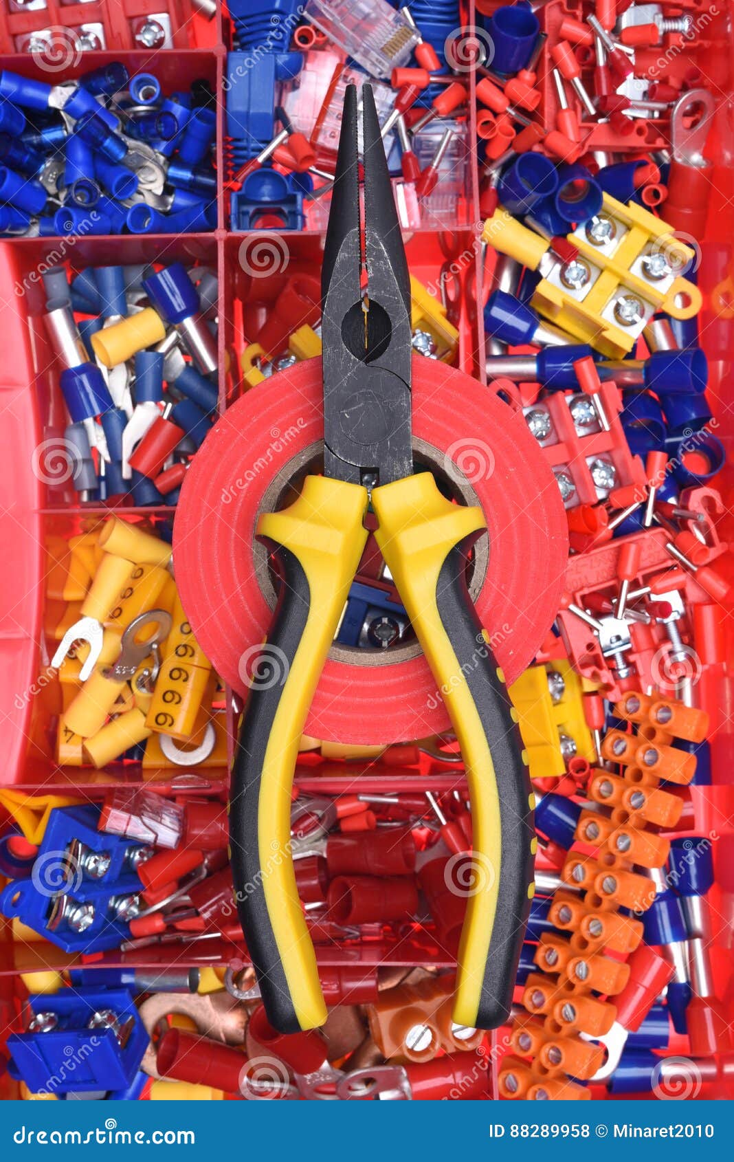 Electrical Installation Accessories with Tool Stock Photo Image of