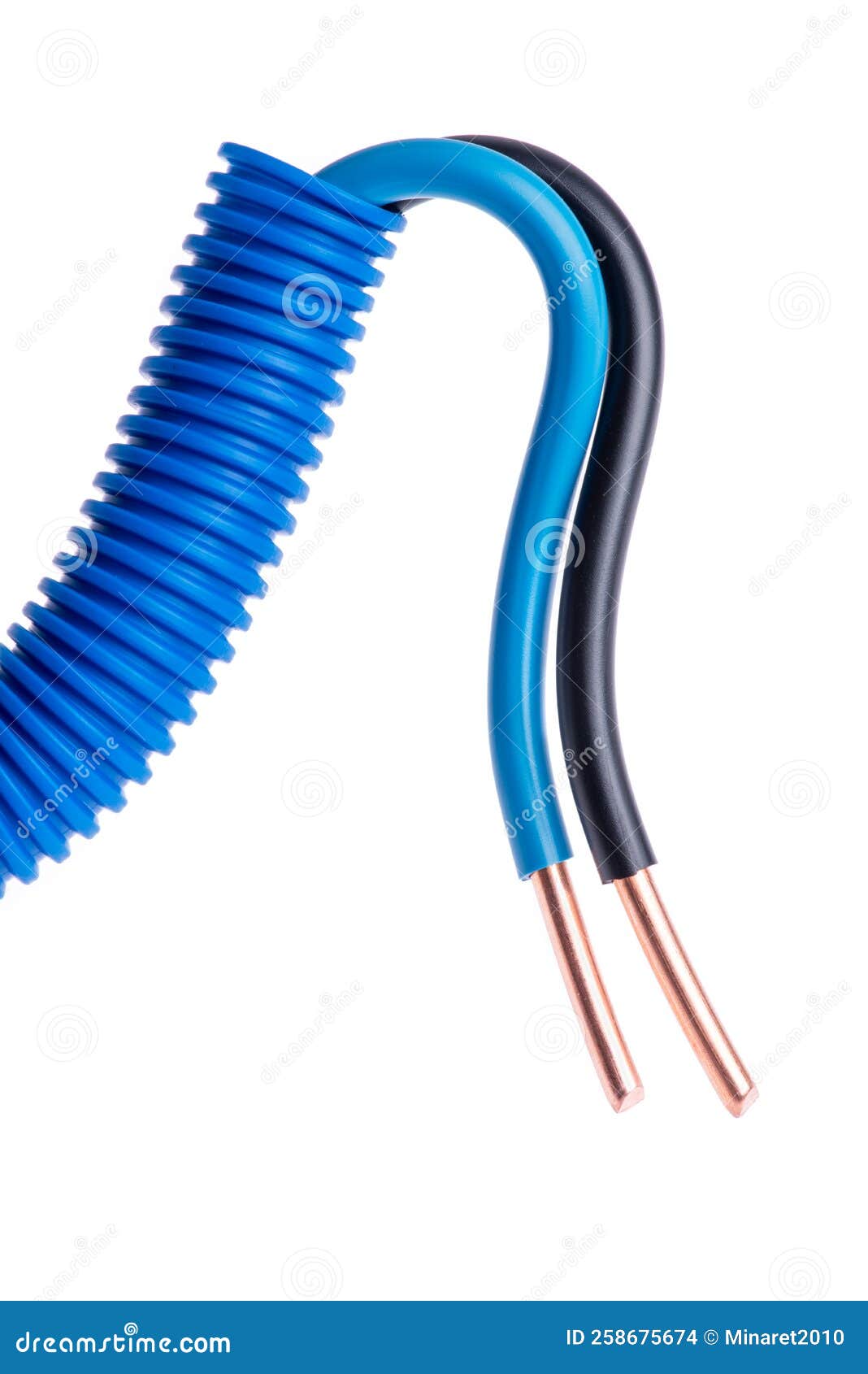 Electrical Installation Copper Cables Wire in Corrugated Pipe Stock