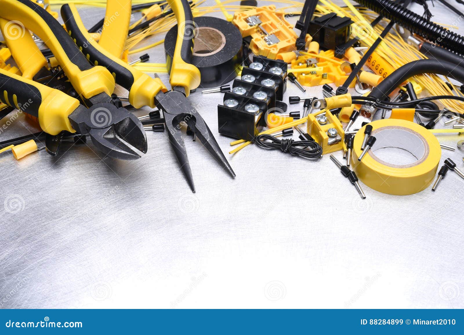Electrical Installation Tools and Accessories Stock Image Image of