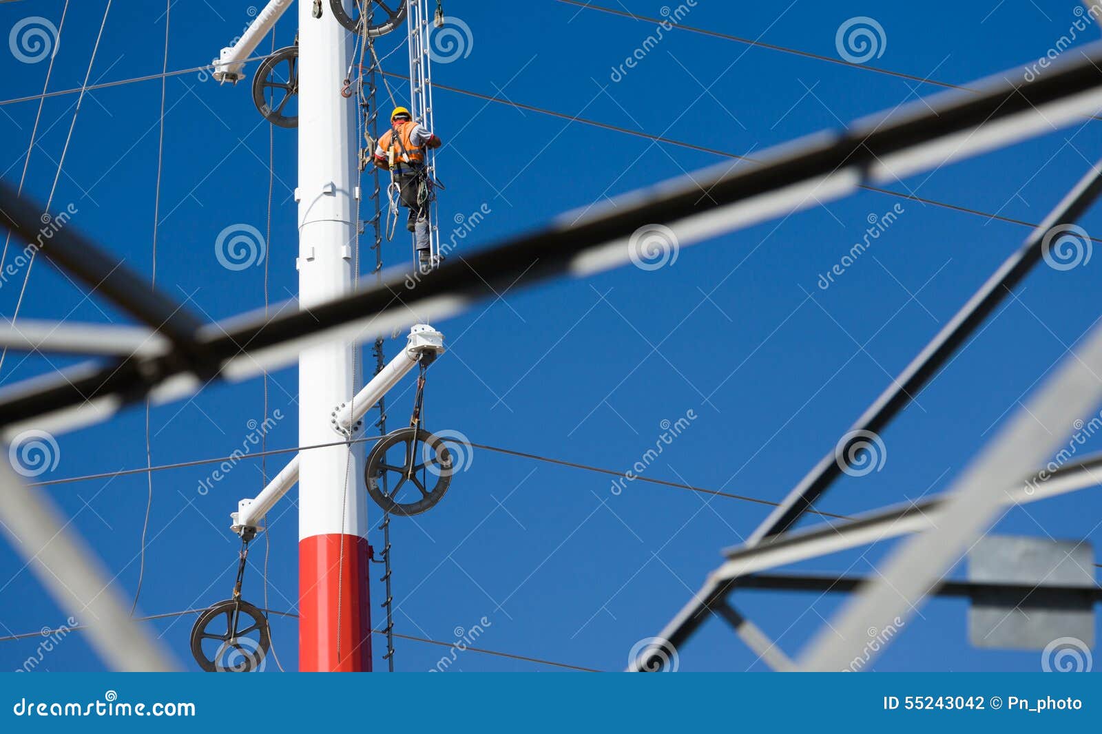 Electrical Maintenance Worker Stock Photo - Image of fixing, industrial ...