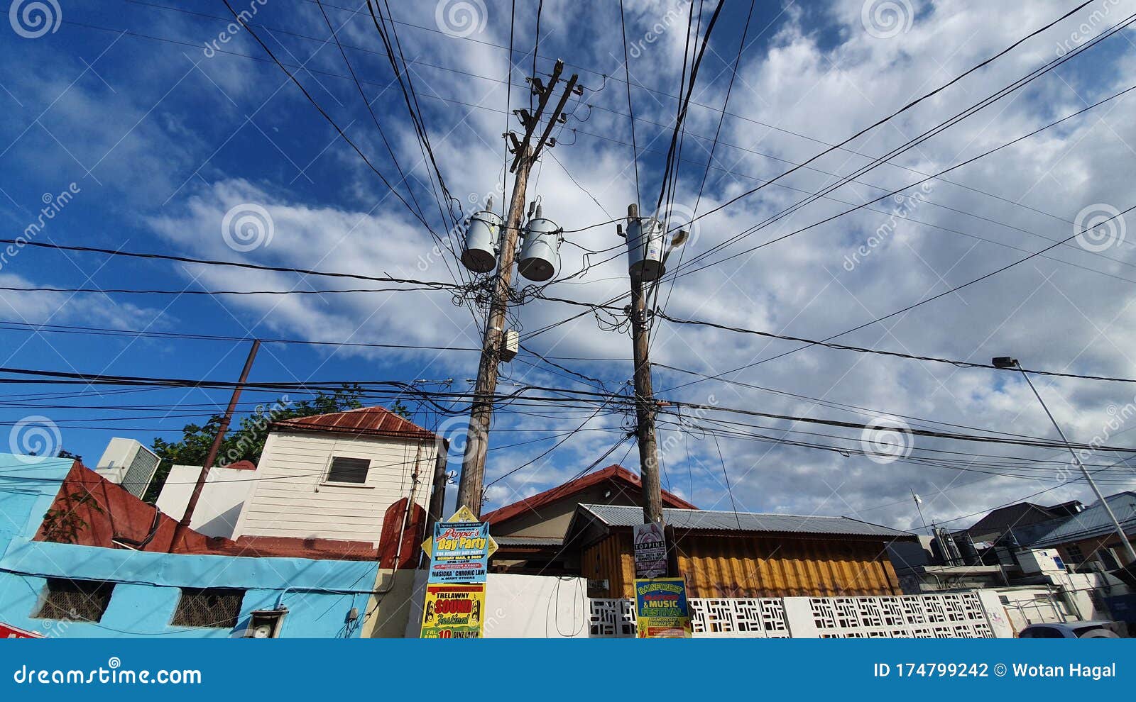 Electrical mesh in Jamaica stock photo. Image of mesh 174799242