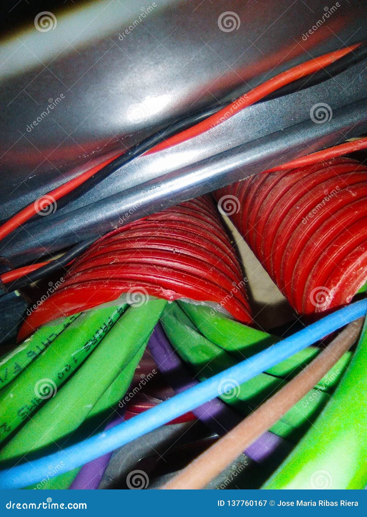 Electrical and Network Cables Stock Image Image of household, fuse