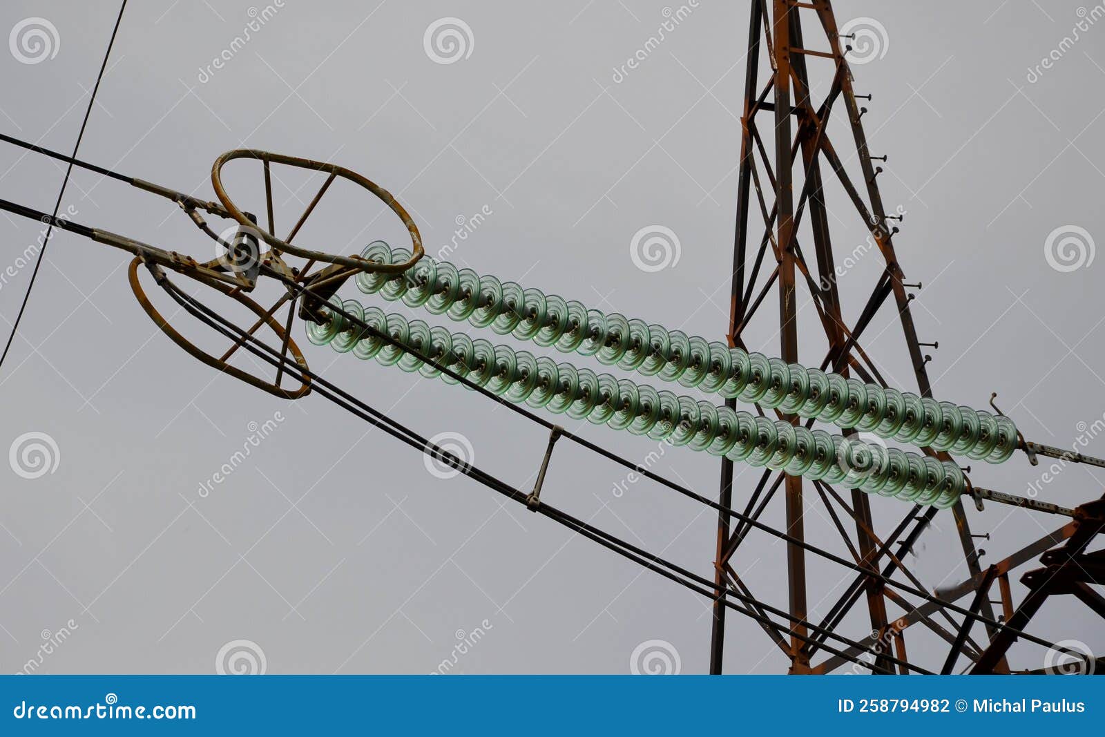 Power Lines On Background Blue Sky Stock Photo 1175844340 | Shutterstock