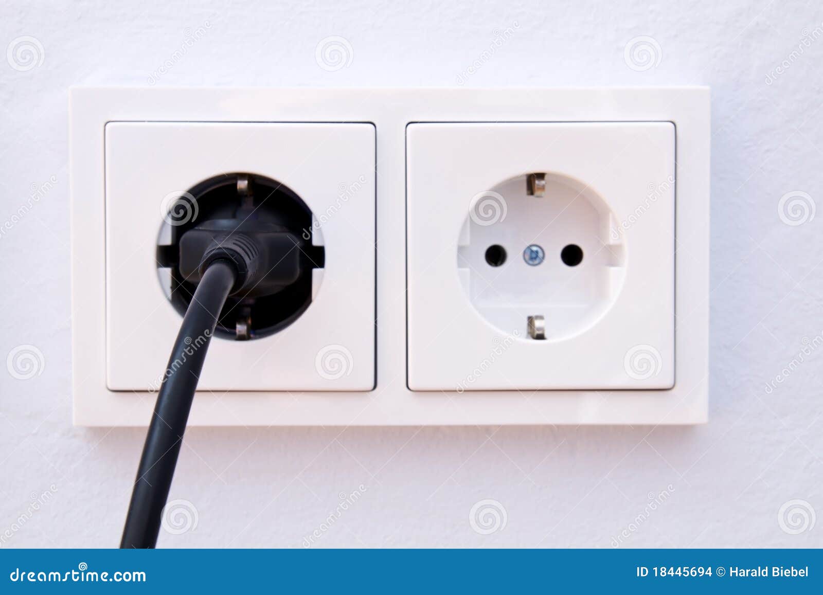 Electrical Outlet with Plug Stock Photo Image of jack, electric 18445694